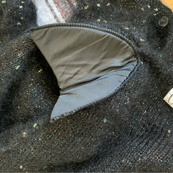 Vintage Carducci cardigan sweater, black, size small - Picture 16 of 16